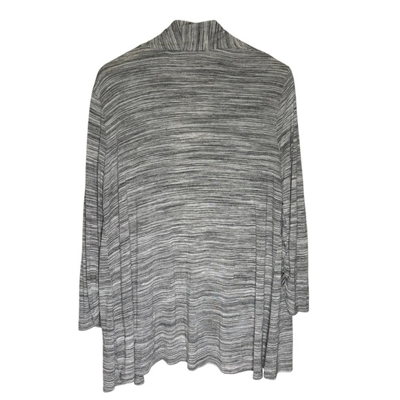 Apt. 9 Gray Open Front Cardigan 3/4 Sleeve Women's Size XL - Picture 5 of 14